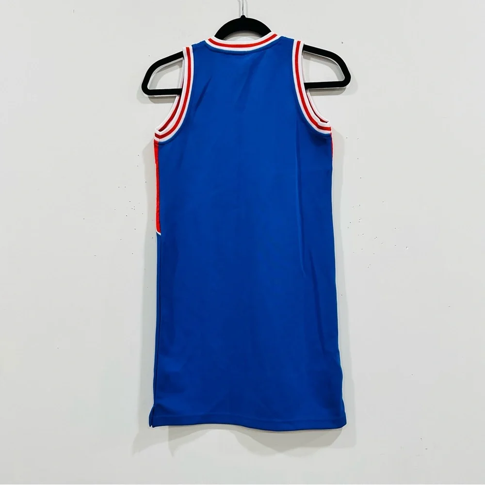 NWT Vintage Forte Bleu New York Basketball  Girl Jersey‎ #8 – Blue/Red – Size XL